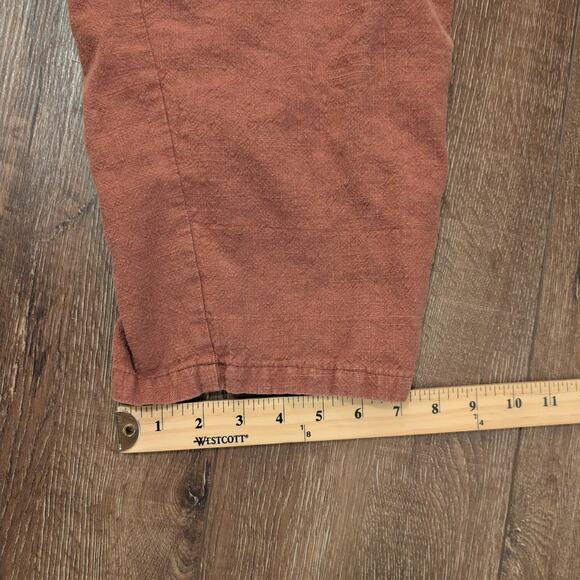 Minibee Women's XXL 100% Linen Pants Pink Salmon Summer Spring Boho Hippie - Picture 8 of 9